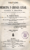 Portada del llibre: Tratado de medicina y cirugía legal teorica y practica ; seguido de un Compendio de toxicología.
