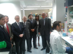 Imagen del día de la inauguración de l'Institut d'Investigació Josep Carreras