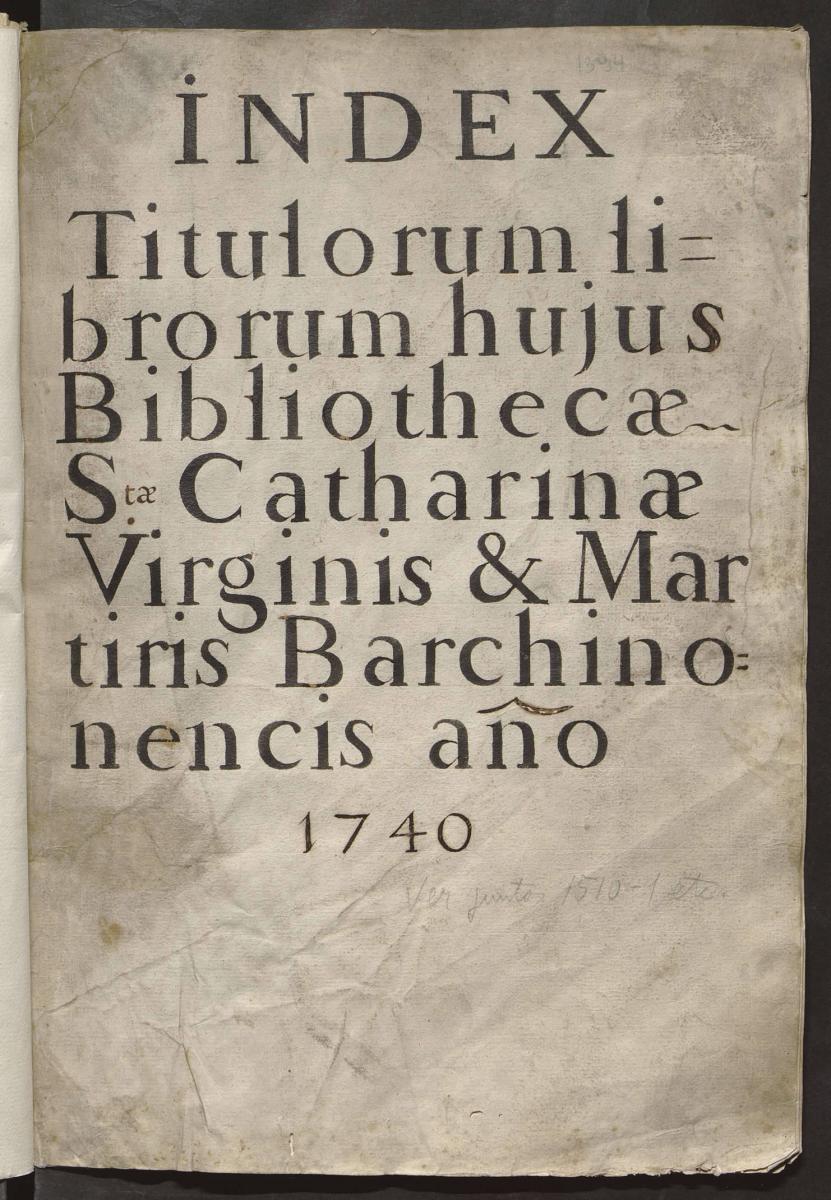 Catalegs manuscrits convents