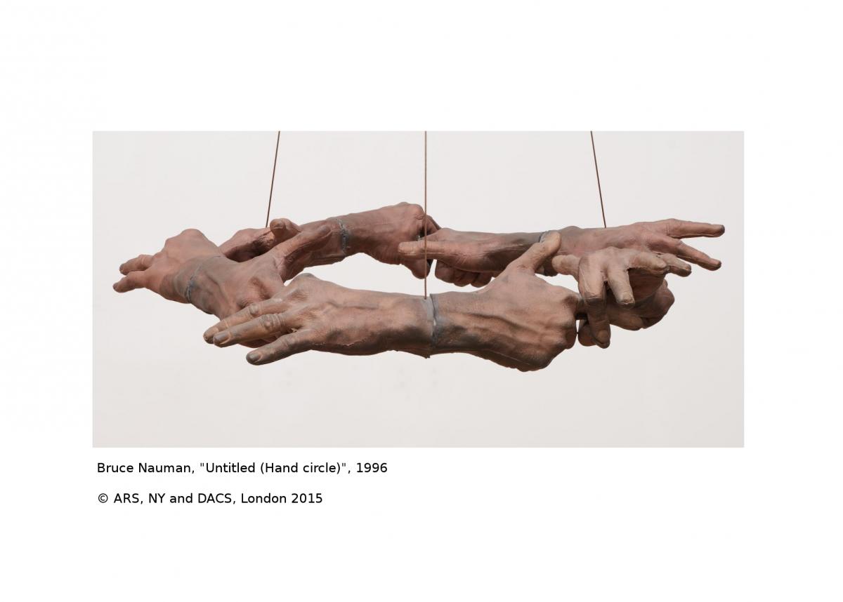 Bruce Nauman, "Untitled (Hand circle)", 1996 (c)ARS, NY and DACS, London 2015