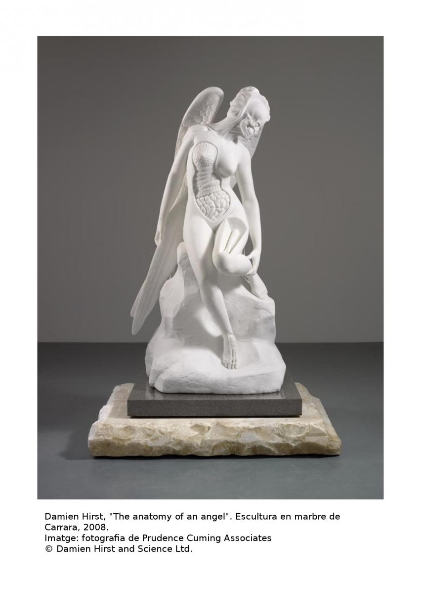 Damien Hirst, "The anatomy of an angel". Escultura en marbre de Carrara, 2008. Imatge: fotografia de Prudence Cuming Associates (c)Damien Hirst and Science Ltd.