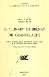 Portada del llibre: El “Lunari” de Bernat de Granollachs : alguns aspectes de la història de l’astronomia a la Catalunya del Quatre-cents.