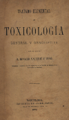 Portada del llibre: Tratado elemental de toxicologia general y descriptiva.