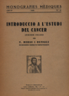 Portada del llibre: Introducció a l’estudi del cancer.