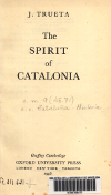 Portada del llibre: The Spirit of Catalonia.