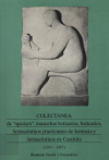 Portada del llibre: Colectanea de “speciers”, mancebos boticarios, boticarios, farmacéuticos practicantes de farmacia y farmacéuticos en Cataluña (1207-1997).