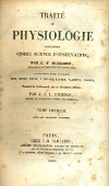 Portada del llibre Burdach KF, Jourdan AJL, Baer KE von, Baillière J-B. Traité de physiologie: considérée comme science d’observation. Paris [etc.]: J.-B. Baillière [etc.], 1837.