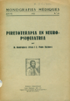 Portada del llibre Rodríguez Arias B, Pons Balmes J. Piretoterapia en neuropsiquiatría. Barcelona: [s.n.], 1932.
