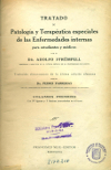 Portada del llibre Strümpell EAGG, Farreras P. Tratado de patología y terapéutica especiales de las enfermedades internas. Barcelona: Francisco Seix, [1935].