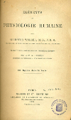 Portada del llibre Waller A. Éléments de physiologie humaine. Paris: Masson, 1898.