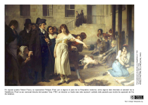 Reproducció de l'obra: Pinel deslliurant els alienats a la Salpêtrière el 1795. Tony Robert-Fleury (1837–1912). MUSÉE D’HISTOIRE DE LA MÉDECINE, PARIS.