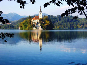 Imatge del llac Bled.