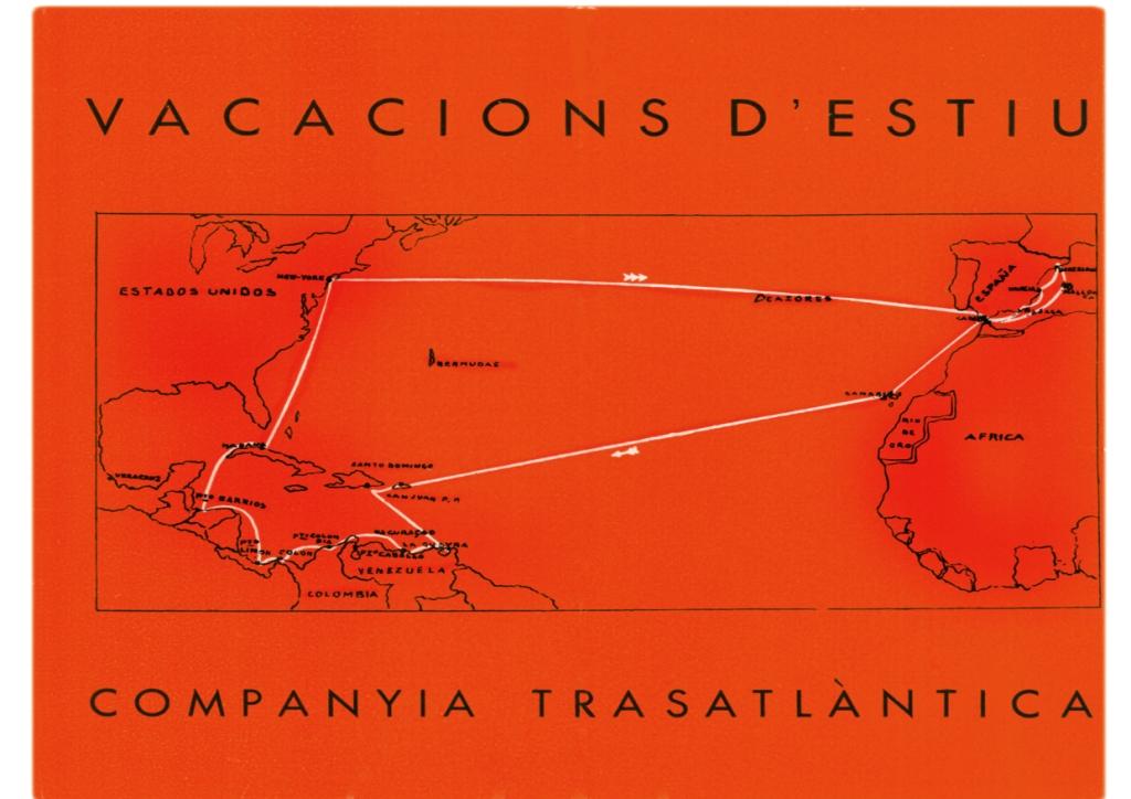 26. Prospectus edited by the Universitat Autònoma de Barcelona about the Cruise of 1934, containing practical information and describing it as &quot;the best summer holidays&quot;.
