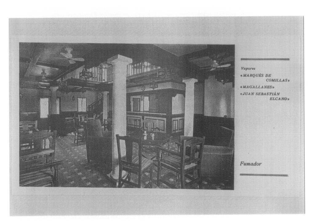 31a. The cigar lounge. Source: Barcelona's Maritime Museum.