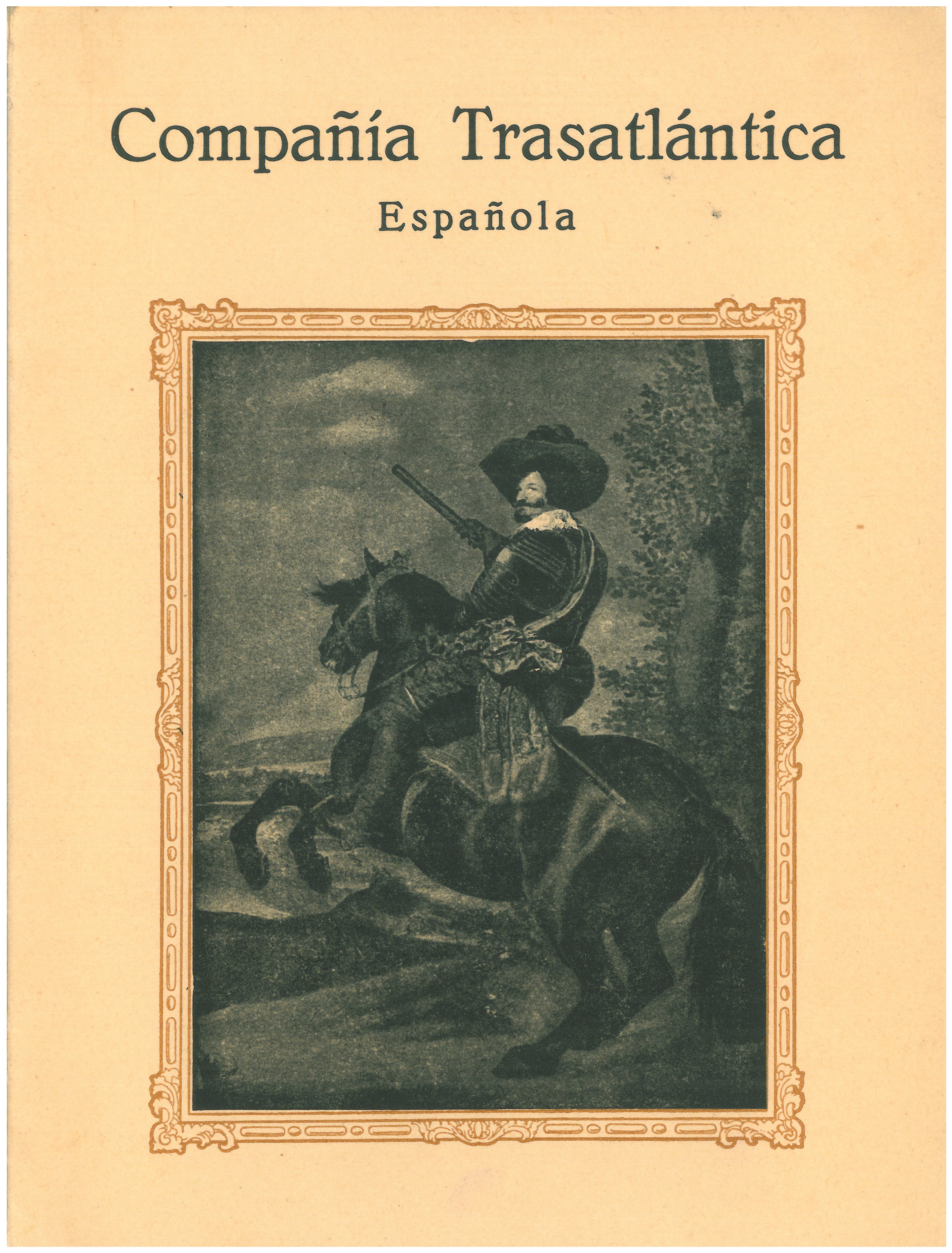 35. On-board communications always included original illustrations or reproductions of paintings. This one corresponds to the Gala Menu.