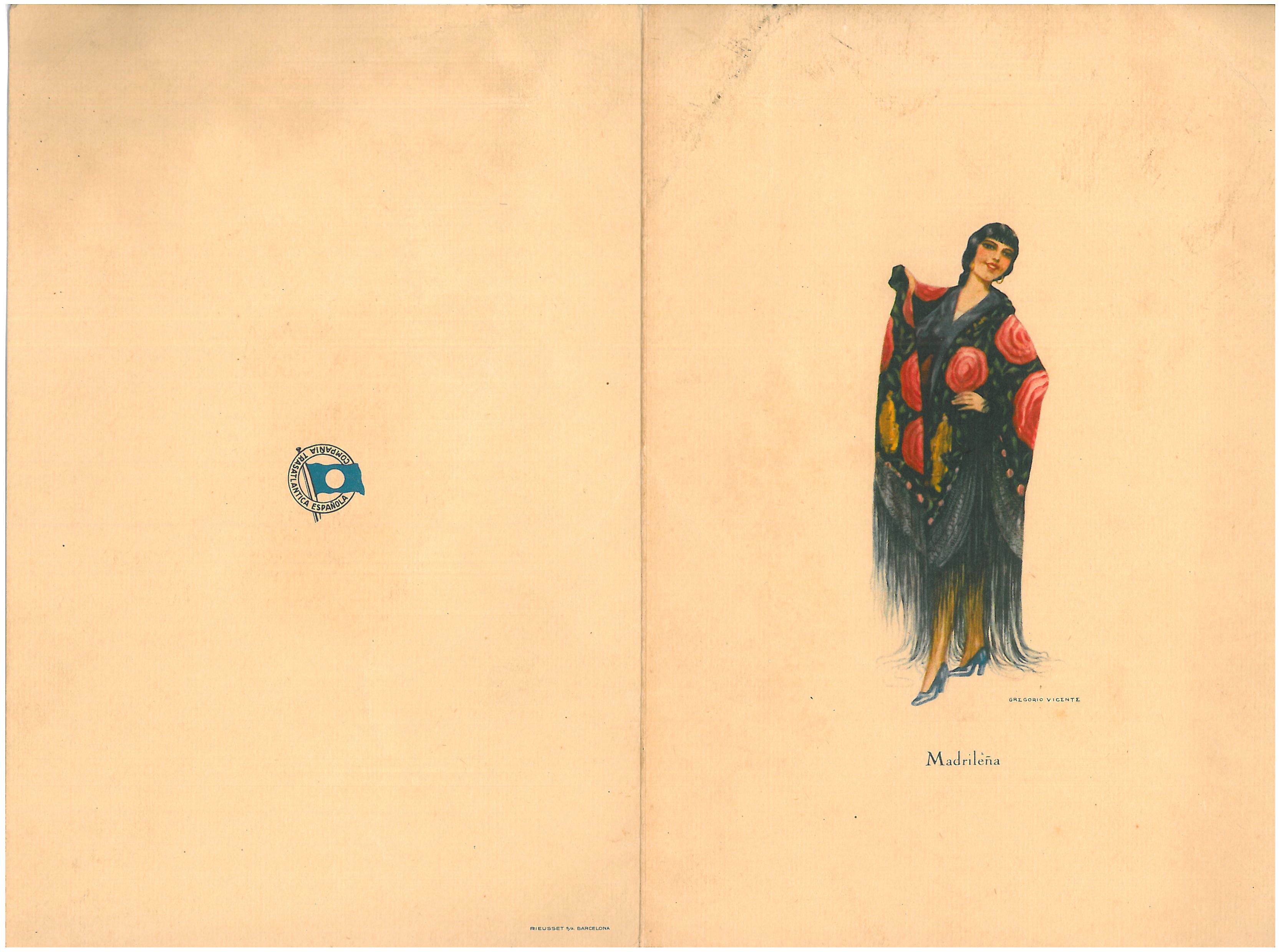 39. Some illustrations included in the menus or music programmes showed feminine figures dressed in regional costumes.