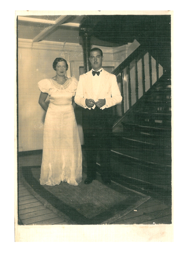 46. G. Díaz-Plaja and C. Taboada during a gala evening.