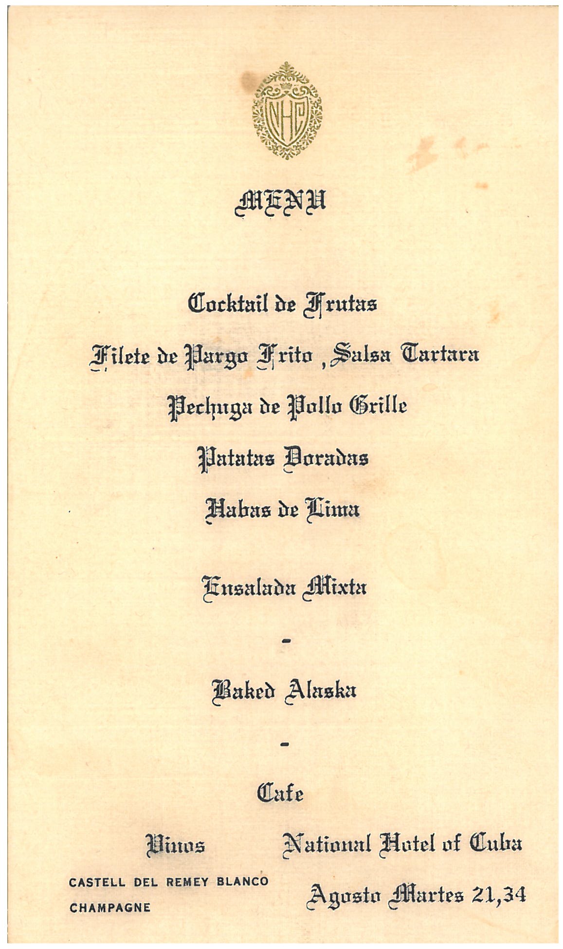 77a. One of the numerous invitations posed to the students during their stay in La Habana.