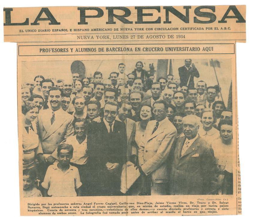 85. &quot;La Prensa&quot;, a Spanish newspaper edited in New York, talks about the University Cruise.