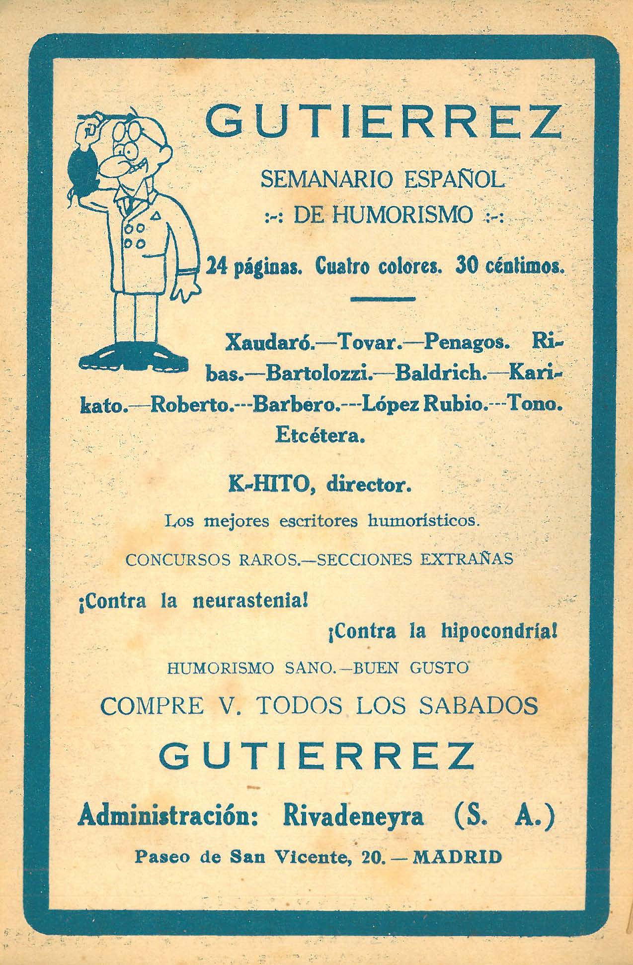 La Farsa, 58. Octubre 1928