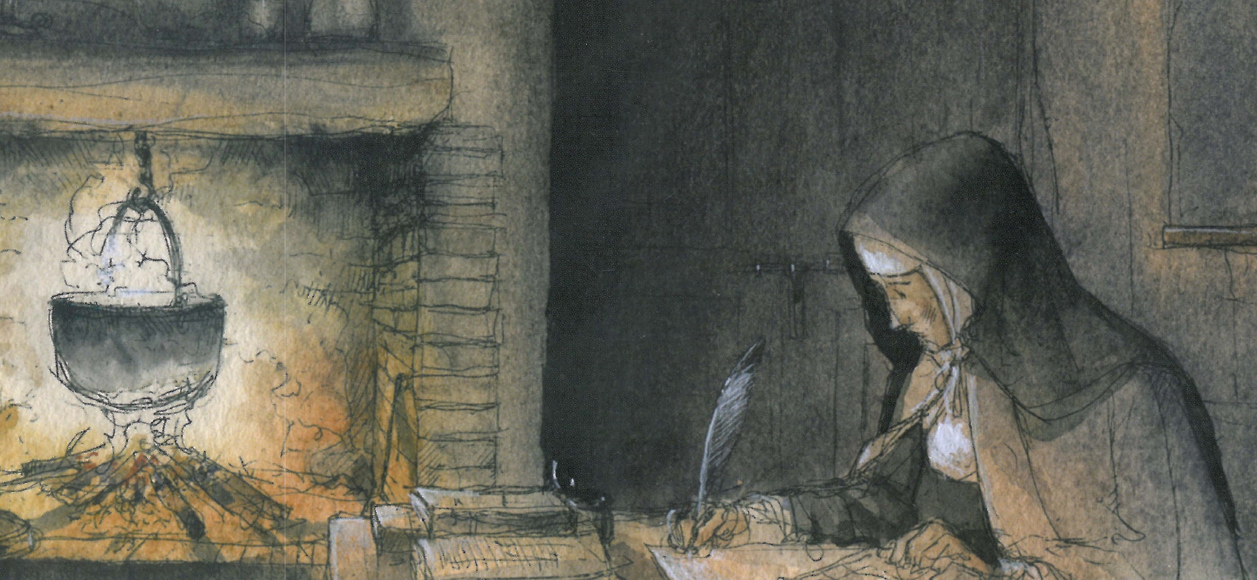 03. Ilustración de Jordi Vila Delclòs. En: Rosa NAVARRO DURÁN (2013). &quot;La Vida y obra de Teresa de Jesús contada a los niños&quot;. Barcelona : Edebé.