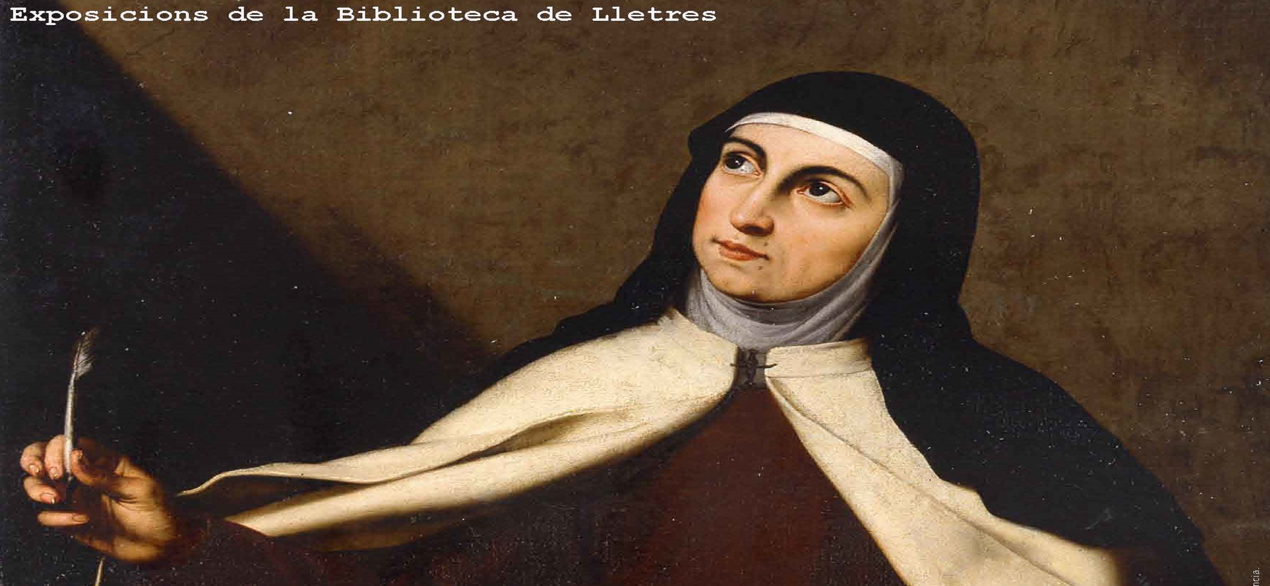 01. Cartel de la Exposición. Fragmento de la obra de José de Ribera: &quot;Santa Teresa de Jesús&quot;, ca 1630. Museu de Belles Arts de València.