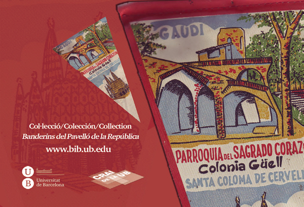 Porta targetes Col·leccions digitals del CRAI UB: Col.lecció Banderins del Pavelló de la República