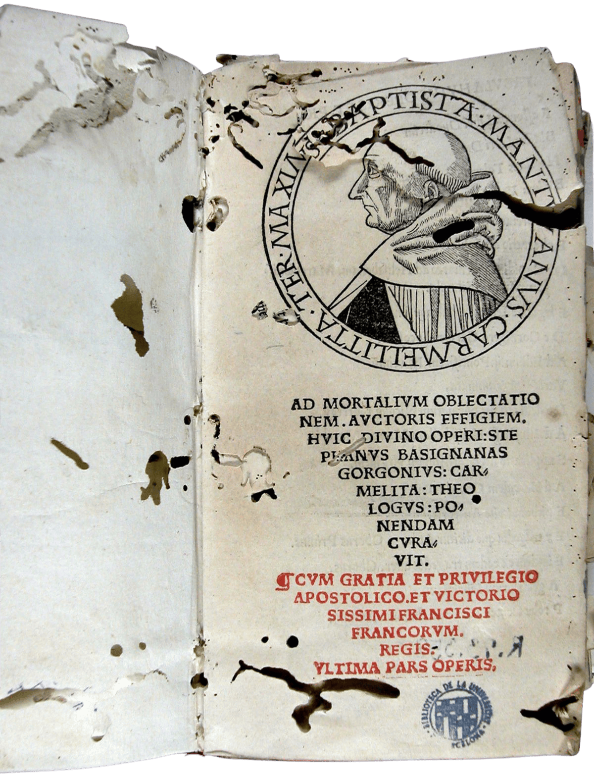 Baptista, Mantuanus, 1448-1516. Vltima pars operis