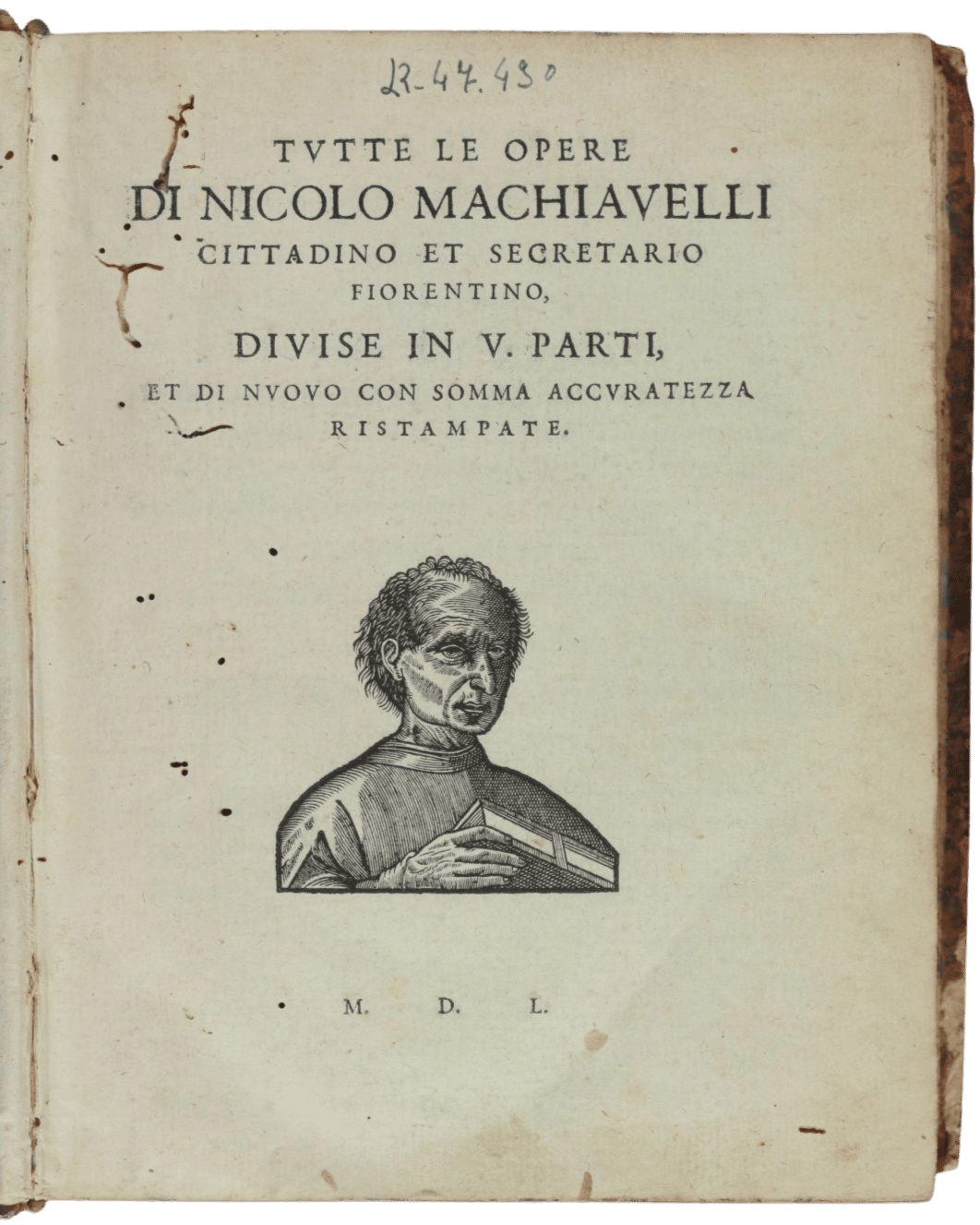 Machiavelli, Niccolò. Tutte le opere