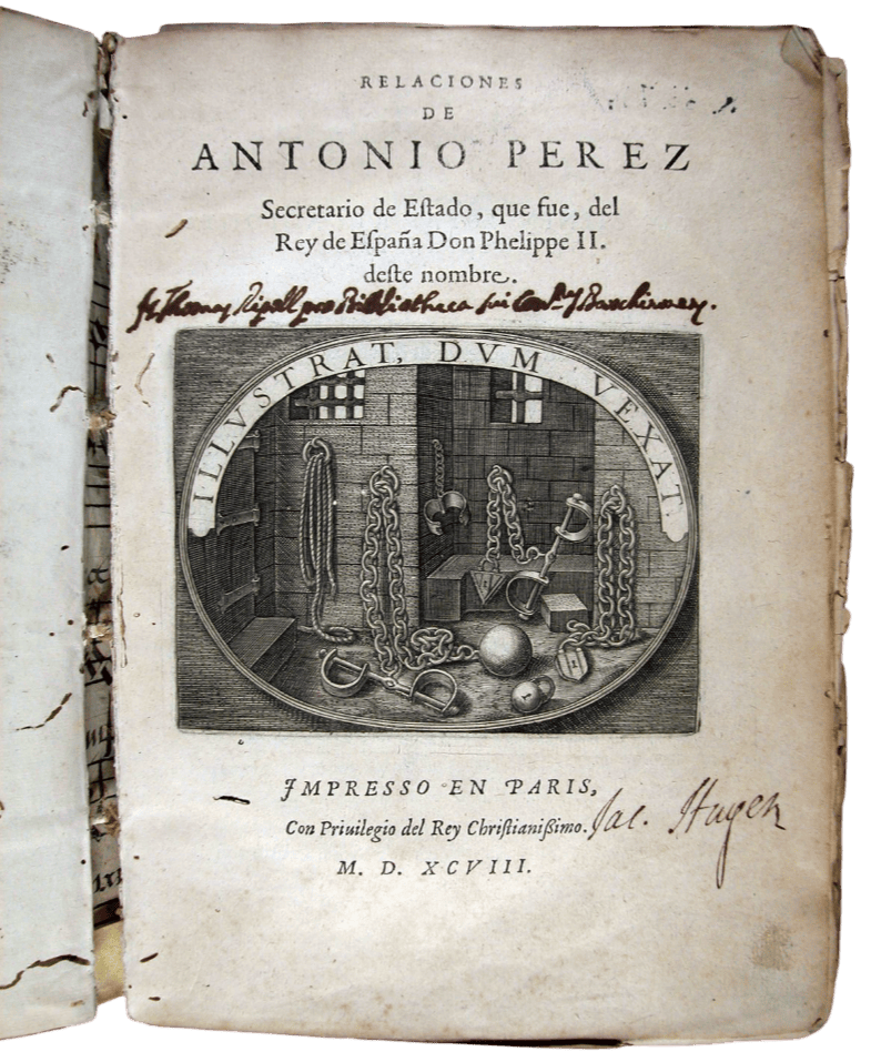 Pérez, Antonio, 1540-1611. Relaciones de Antonio Perez, secretario de Estado ...