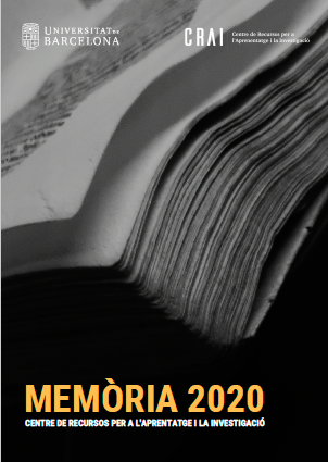 Portada Memòria d'activitats 2020