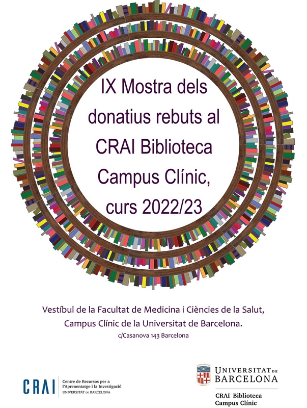 Mostra de donatius al CRAI Biblioteca Campus Clínic