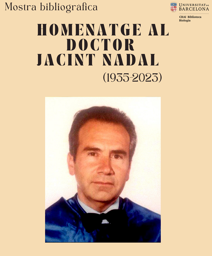 Mostra bibliogràfica Homenatge doctor Jacint Nadal