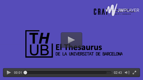 Guia de consulta en vídeo del Thesaurus de la Universitat de Barcelona