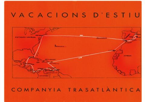 26. Prospectus edited by the Universitat Autònoma de Barcelona about the Cruise of 1934, containing practical information and describing it as "the best summer holidays".