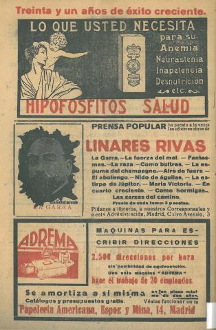 La Novela Corta, 279. Abril 1921