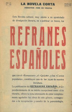 La Novela Corta, 182. Juny 1919