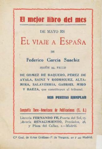 La Novela de Hoy, 376. Juliol 1929