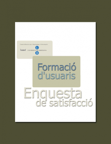 Enquesta: Formació d'usuaris (2005)