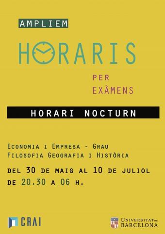 Cartell horaris nocturns