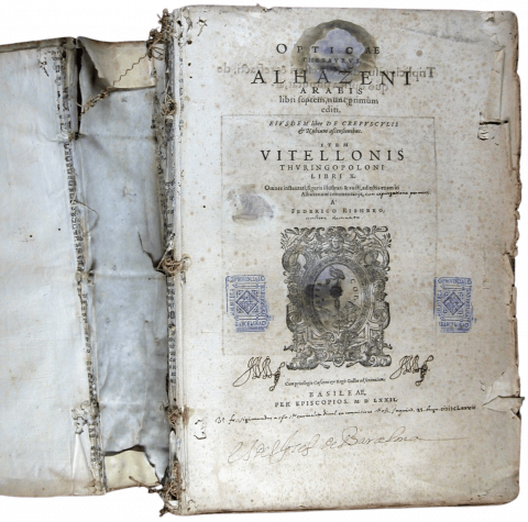 Alhazen, ca. 965-1039. Opticae thesaurus Alhazeni ... libri septem