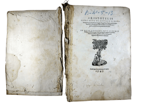 Aristòtil, 384-322 aC. Aristotelis libri octo de physico auditu