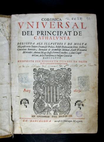 Pujades, Jeroni. Coronica universal del Principat