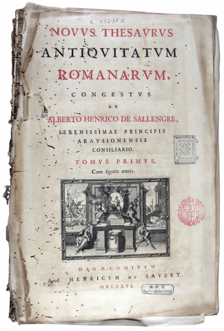 Sallengre, Albert-Henri de. Novus thesaurus antiquitatum Romanarum