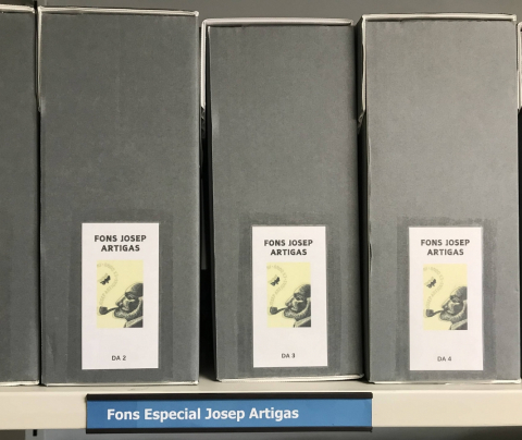 Acabada la tasca de tractament arxivístic del Fons Personal Josep Artigas