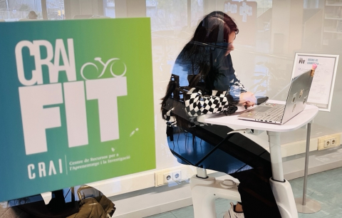 CRAIFit, el nou espai d'estudi actiu del CRAI Biblioteca del Campus Bellvitge