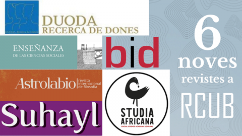 Sis noves revistes incorporades a RCUB durant el 2024