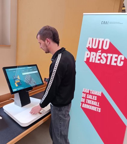 Prova pilot d'autopréstec de sales de treball al CRAI Biblioteca de Filosofia, Geografia i Història