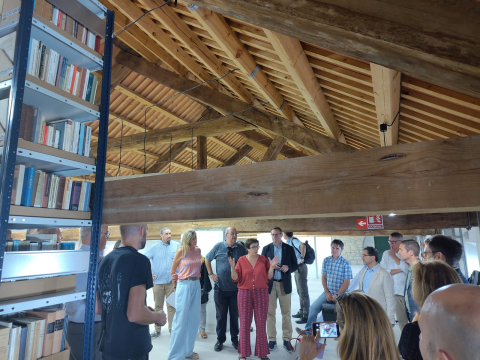 L’equip de govern visita el Dipòsit de Cervera en el marc del 575è aniversari de la UB