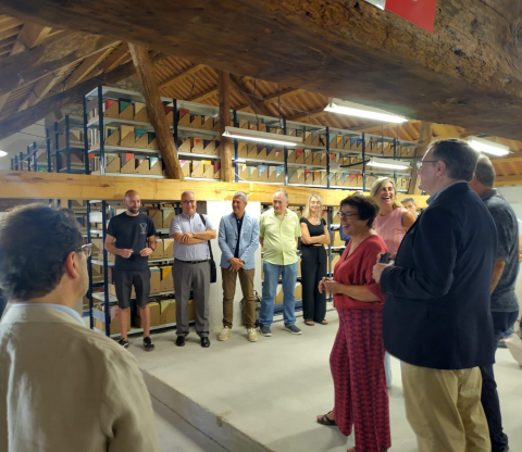 L’equip de govern visita el Dipòsit de Cervera en el marc del 575è aniversari de la UB